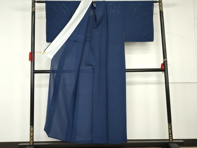 平和屋着物*夏物 色無地 絽 瑠璃紺色 正絹 逸品 未使用 AABK3465cs