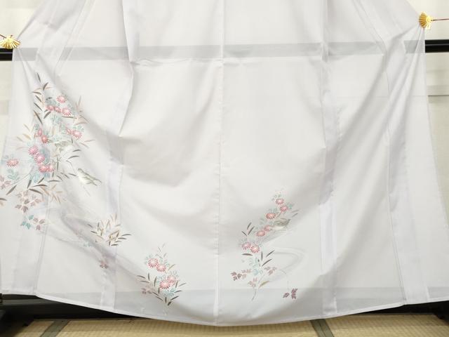 平和屋着物*夏物 訪問着 絽 流水花鳥文 暈し染め 洗える着物 未使用 AABK3477cs