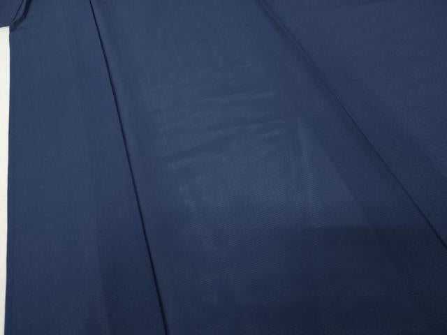 平和屋着物*夏物 本加賀友禅作家 成竹登茂男監修 色無地 絽 深縹色 正絹 逸品 AABK3480cs