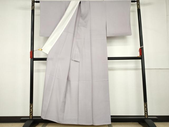 平和屋着物*夏物 色無地 絽 藤色 正絹 逸品 AABK3486cs