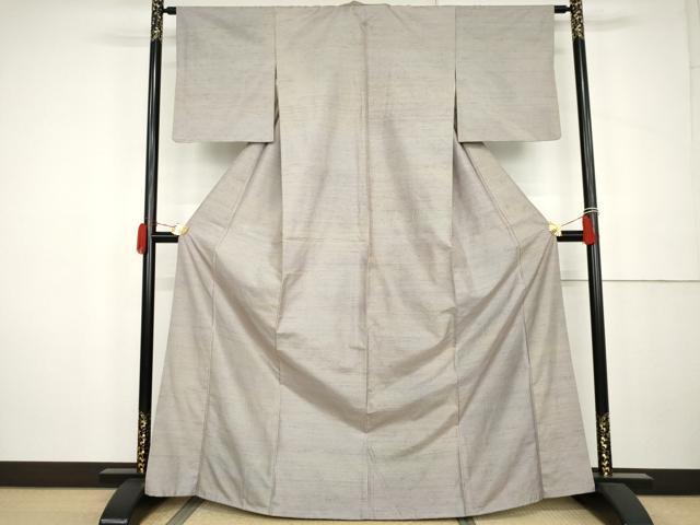 平和屋着物●上質な紬 霞文 正絹 逸品 AABK3521cs