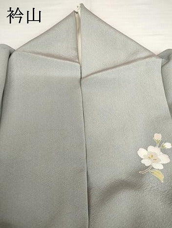 平和屋着物●訪問着 友禅 作家物 片輪車枝花文 暈し染め 正絹 逸品 AABK3541cs
