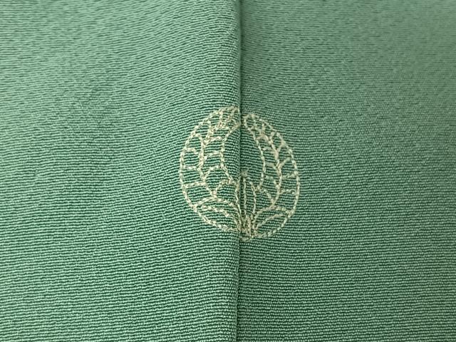 平和屋着物▽上質な色無地 単衣 青竹色 正絹 逸品 未使用 AABK3570jh