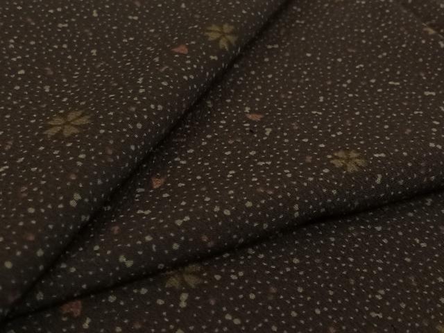 平和屋着物▽小紋 単衣 舞花文 洗える着物 AABK3653jh