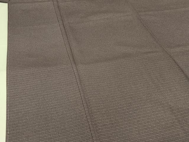 平和屋着物▽松尾光琳 色無地 無双 絽袷 絽×絽 鳩羽色 正絹 逸品 未使用 AABK3663jh