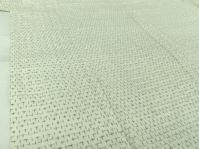 平和屋着物▽男性 小紋 単衣 幾何学文様 綿 AABK3700jh