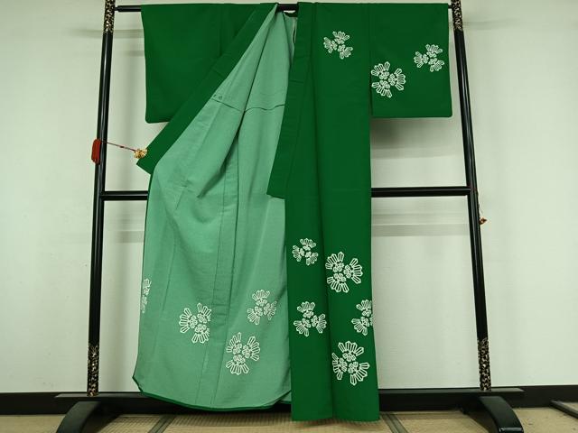 平和屋着物▽訪問着 単衣 矢羽花文 洗える着物 AABK3737jh