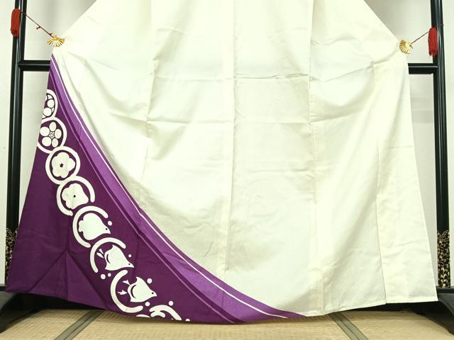 平和屋着物▽訪問着 単衣 千鳥花文 洗える着物 AABK3790jh