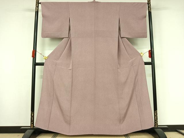 平和屋着物●江戸小紋 単衣 両面染め 小花柄 正絹 逸品 AABK3817jh