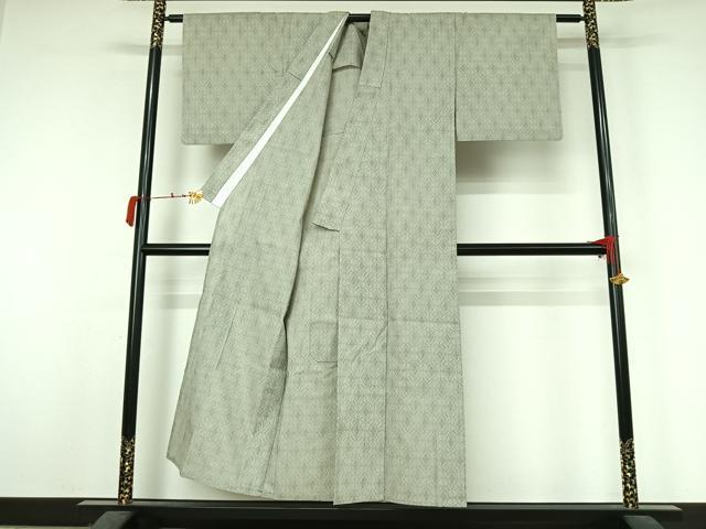 平和屋着物▽小紋 単衣 花菱文 AABK3833jh