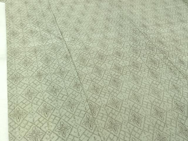 平和屋着物▽小紋 単衣 花菱文 AABK3833jh