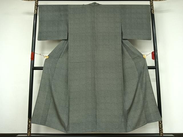 平和屋着物▽江戸小紋 単衣 幾何学文様 正絹 逸品 AABK3846jh