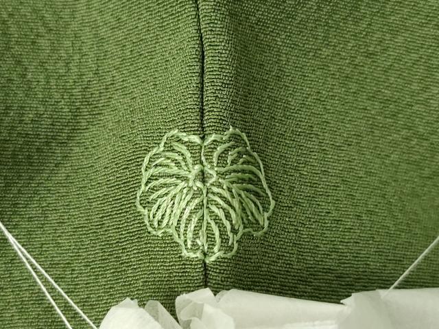 平和屋着物●上質な色無地 藍媚茶色 正絹 逸品 未使用 AABK3891ck