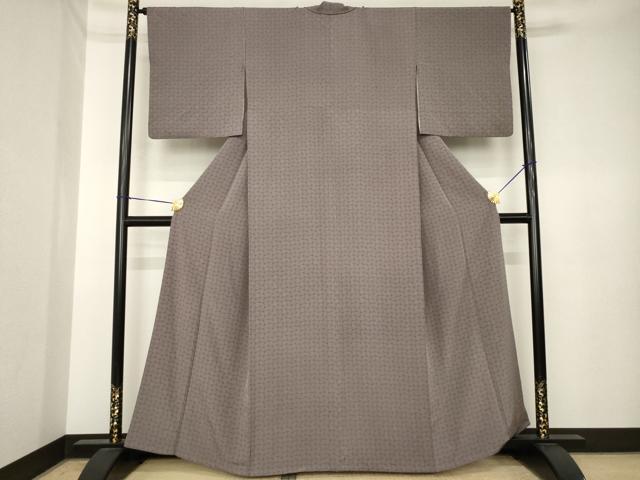 平和屋着物●江戸小紋 色紙文 東武百貨店扱い 正絹 逸品 AABK3919ck