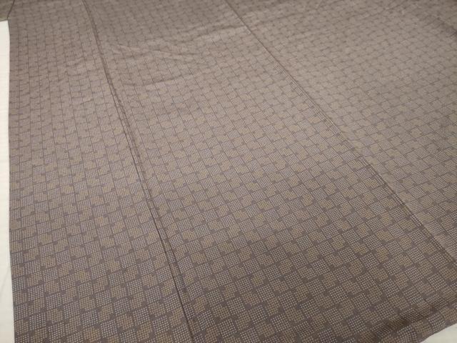 平和屋着物●江戸小紋 色紙文 東武百貨店扱い 正絹 逸品 AABK3919ck
