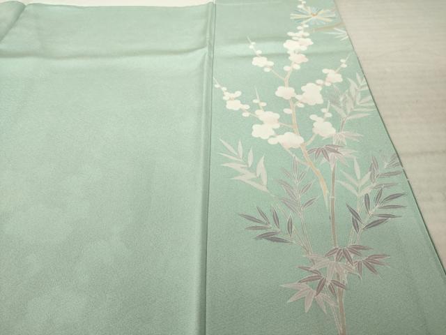 平和屋着物●訪問着 友禅 作家物 草花文 暈し染め 正絹 逸品 AABK3927ck