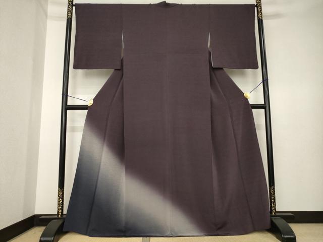 平和屋着物●色留訪問着 霞文 暈し染め やまと金ラベル 正絹 逸品 AABK3930ck