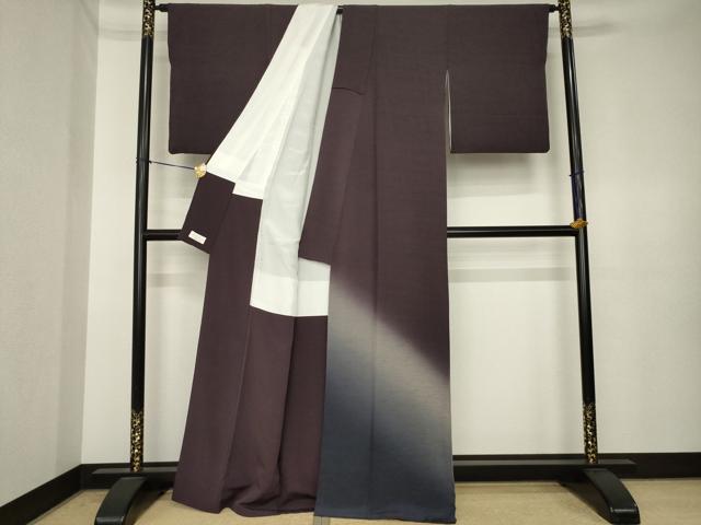 平和屋着物●色留訪問着 霞文 暈し染め やまと金ラベル 正絹 逸品 AABK3930ck