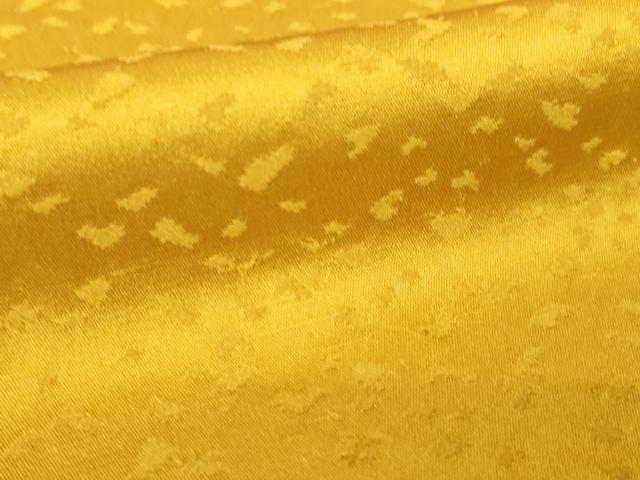 平和屋着物●上質な色無地 箔散らし地紋 山吹茶色 正絹 逸品 AABK3931ck