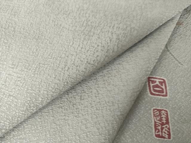 平和屋着物●京加賀友禅 百貫達雄監修 色無地 霞地紋 潤色 正絹 逸品 AABK3933ck