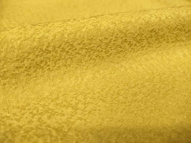 平和屋着物●上質な色無地 紋意匠 芥子色 鈴乃屋扱い 正絹 逸品 AABK3936ck