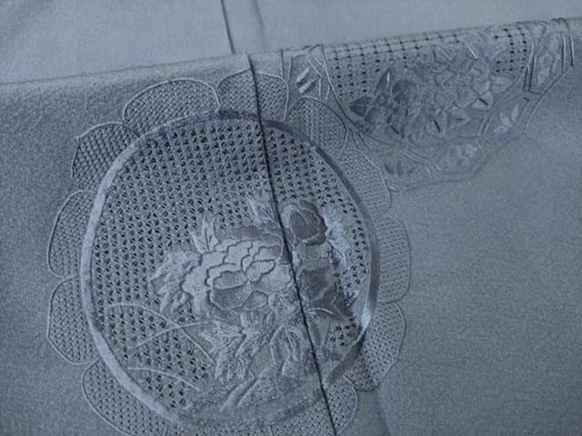 平和屋着物●訪問着 総刺繍 中国三大刺繍 スワトウ刺繍 汕頭刺繍 鏡裏花文 正絹 逸品 AABK3937ck