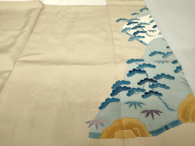 平和屋着物●本加賀友禅作家 押田正義 色留袖 風景文 正絹 逸品 AABK3938ck