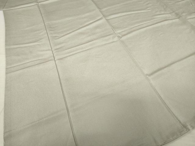 平和屋着物●松尾光琳 色無地 茶鼠色 鬼しぼ縮緬 正絹 逸品 AABK3951ck