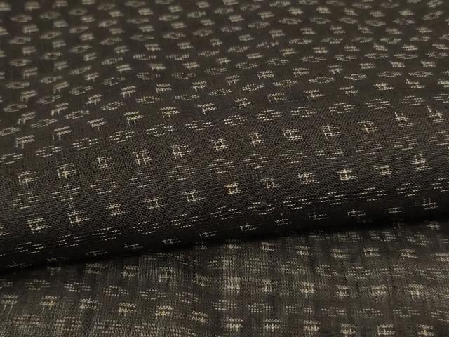 平和屋着物*夏物 男性 上布 絣柄 麻 逸品 AABK3964jd
