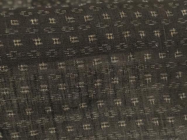 平和屋着物*夏物 男性 上布 絣柄 麻 逸品 AABK3964jd