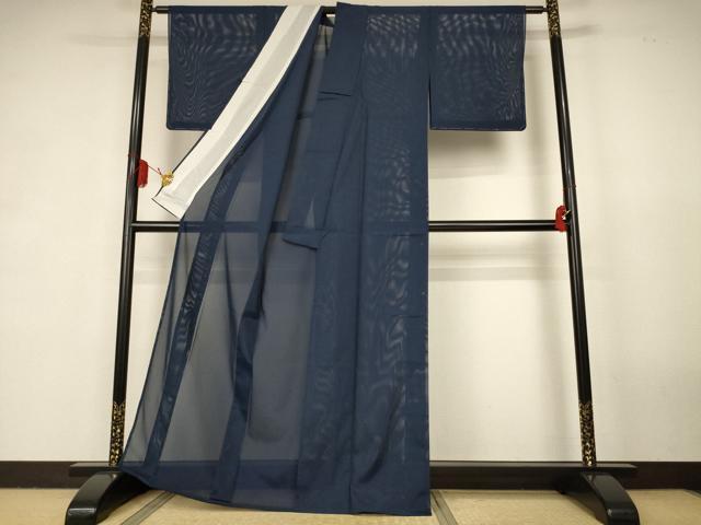 平和屋着物*夏物 色無地 絽 褐返色 洗える着物 未使用 AABK3984jd