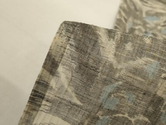 平和屋着物*夏物 小千谷ちぢみ 花尽くし 麻 逸品 AABK4004jd