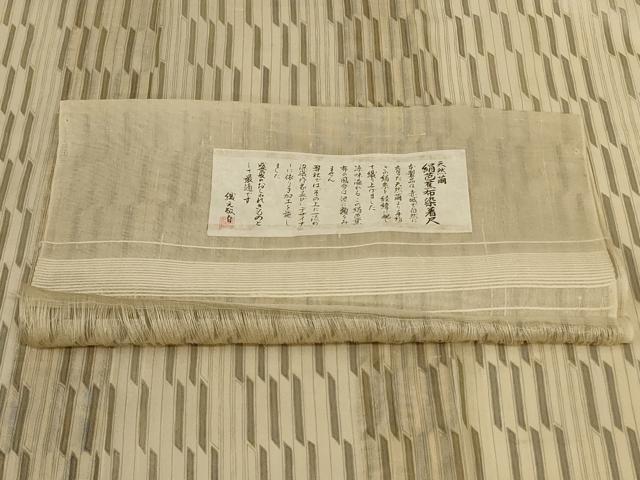 平和屋着物*夏物 絹芭蕉 幾何学文様 証紙付き 正絹 逸品 AABK4014jd