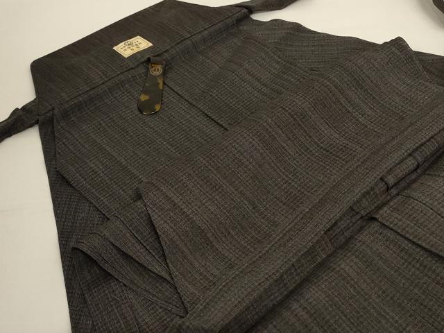 平和屋着物*夏物 男性 馬乗り袴 絽 霞文 正絹 逸品 AABK4022jd