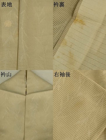 平和屋着物*夏物 訪問着 絽 刺繍 草葉丸文 銀糸 正絹 逸品 AABK4024jd