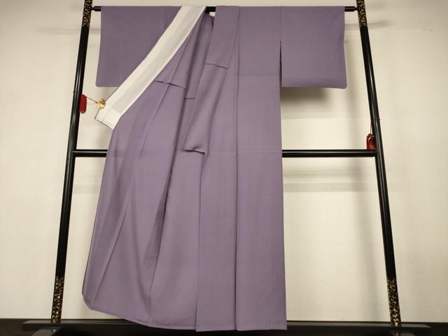 平和屋着物*夏物 色無地 絽 鳩羽鼠色 正絹 逸品 AABK4045jd
