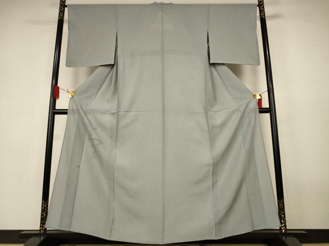 平和屋着物*夏物 色留訪問着 絽 ドロンワーク 夢 灰青色 正絹 逸品 AABK4051jd