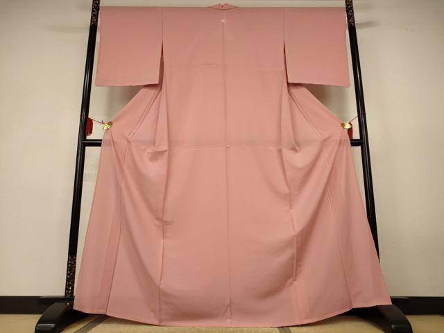 平和屋着物*夏物 色無地 絽 ときがら茶色 反端付き 正絹 逸品 未使用 AABK4058jd