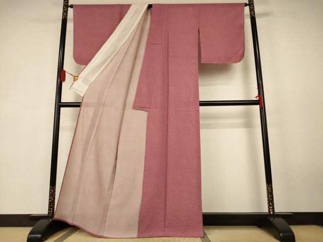 平和屋着物*夏物 江戸小紋 絽 花尽くし 正絹 逸品 AABK4076jd