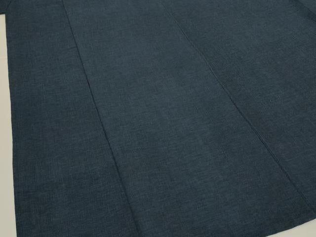 平和屋着物*夏物 男性 小紋 ちぢみ織 褐返色 AABK4077jd
