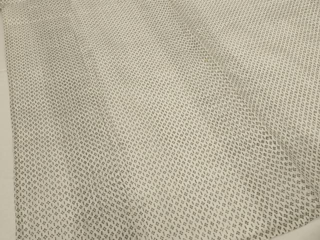 平和屋着物*夏物 男性 本場小千谷ちぢみ 絣柄 反端付き 麻 逸品 AABK4085jd