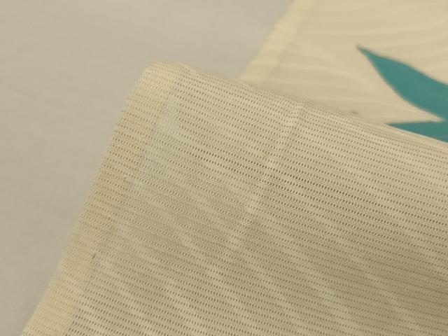 平和屋着物*夏物 訪問着 絽 立波楓文 銀彩 正絹 逸品 AABK4096jd