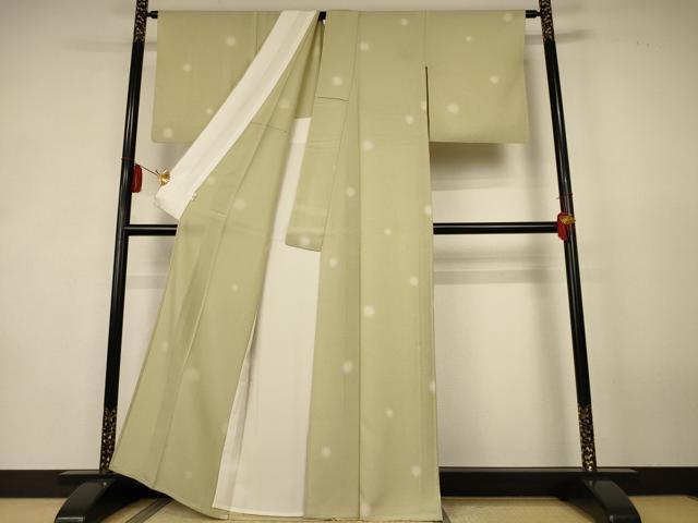 平和屋着物*夏物 小紋 勝虫 丸文 蛍暈し 逸品 AABK4099jd