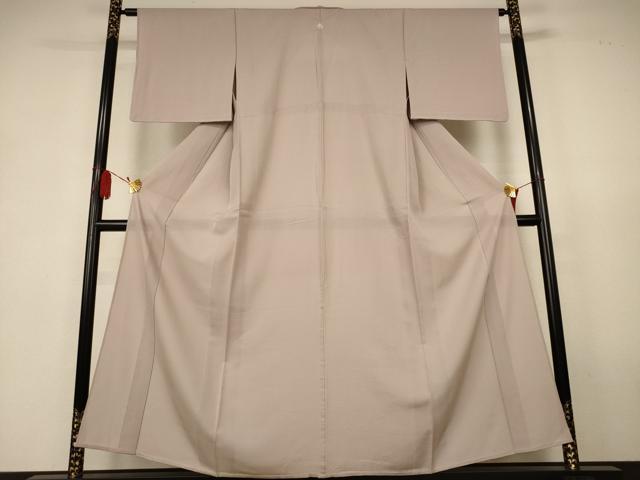 平和屋着物*夏物 色無地 絽 白茶色 正絹 逸品 AABK4106jd