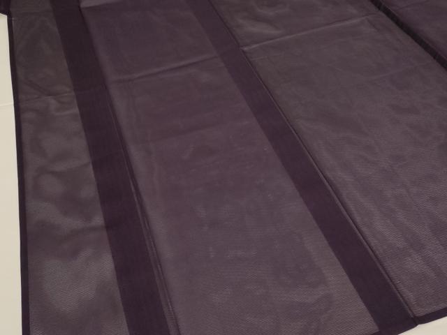 平和屋着物*夏物 色無地 絽 黒紅色 正絹 逸品 AABK4115jd