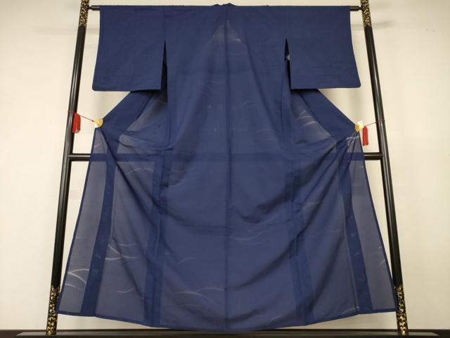 平和屋着物*夏物 色無地 縦絽 芝紋紗 褐返色 正絹 逸品 AABK4124jd