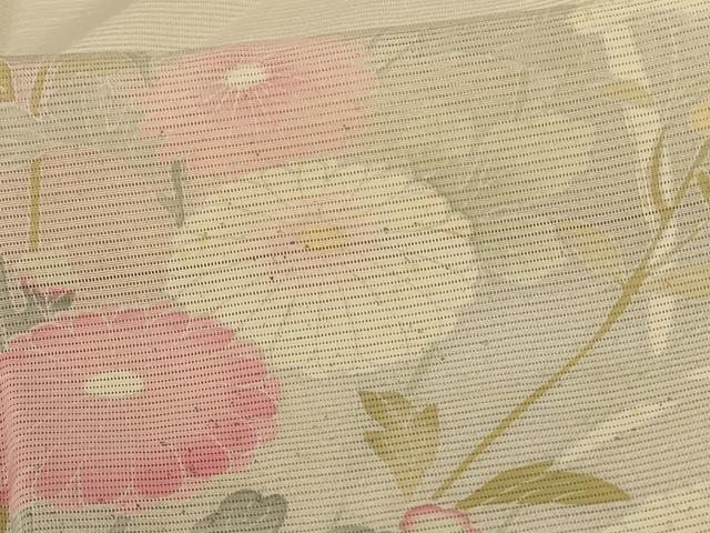 平和屋着物*夏物 訪問着 絽 草花文 暈し染め 正絹 逸品 AABK4126jd