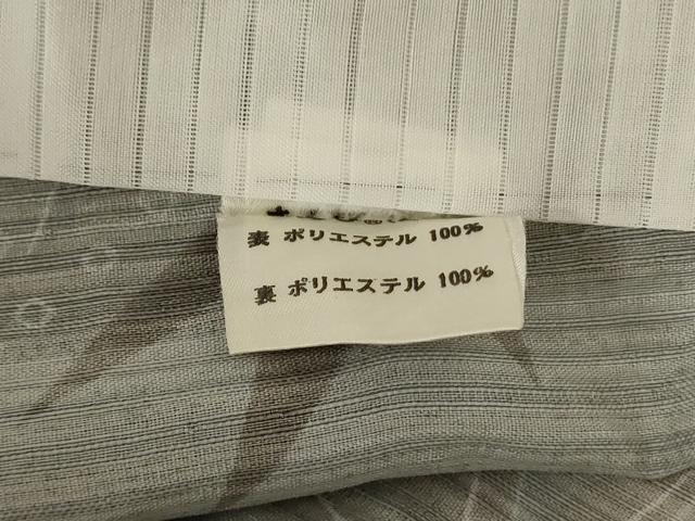平和屋着物*夏物 小紋 紗 笹文 洗える着物 AABK4135jd