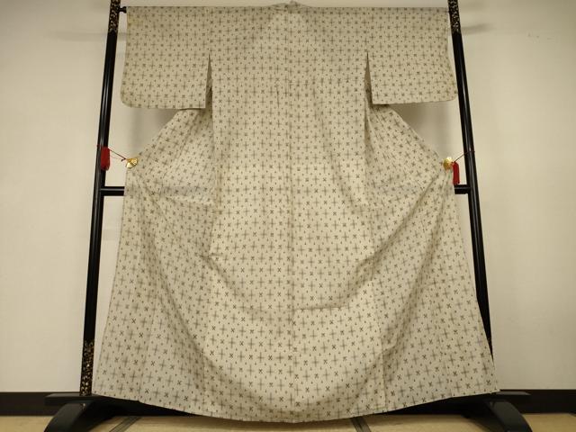 平和屋着物*夏物 粋夏絣 絣文 証紙付き 正絹 逸品 AABK4146jd