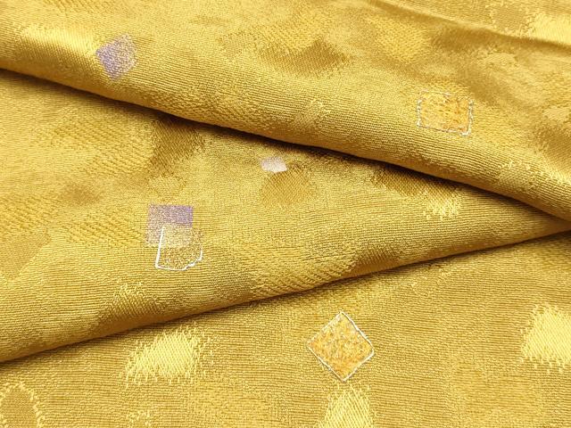 平和屋本店▼和装小物 帯揚げ 黄金彩の繭 正絹 逸品 未使用 AABK4163ay